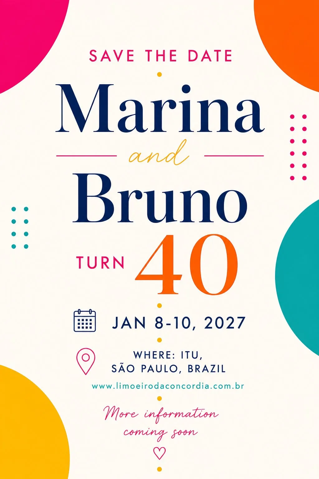 Marina & Bruno Turn 40